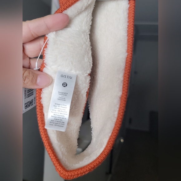 Lululemon Chevron Knit Ear Warmer *burnt orange* NWT - Picture 6 of 6